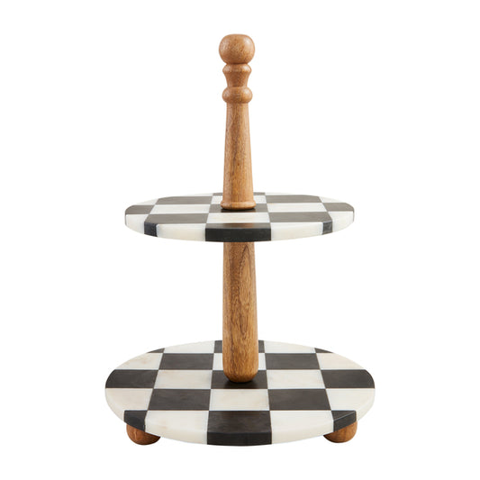 Checkered Marble Tiered Server