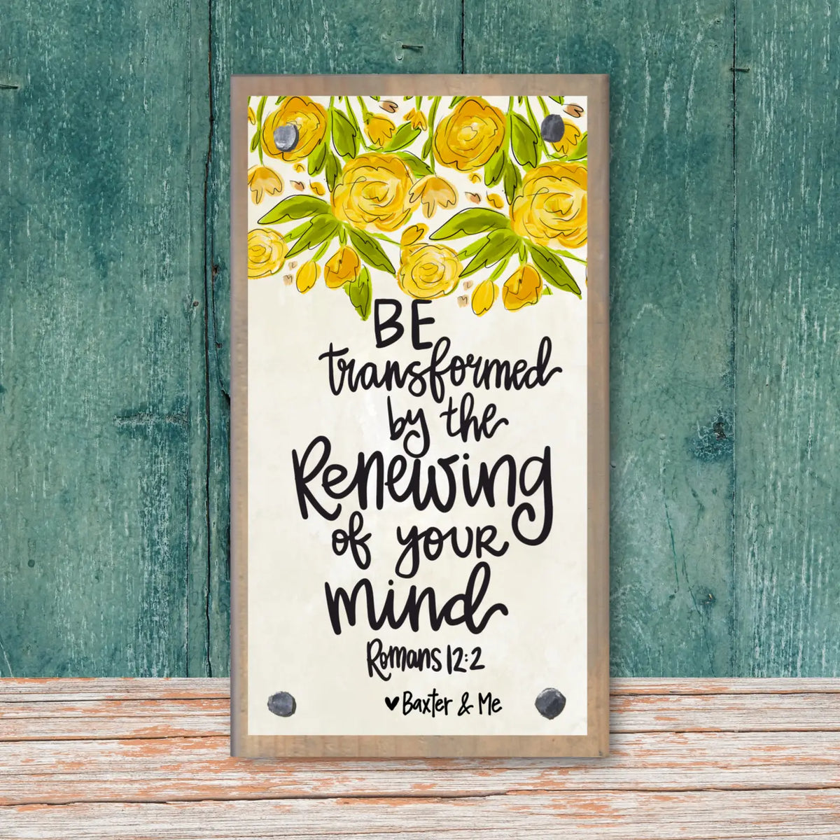 Be Transformed Driftwood Happy Block