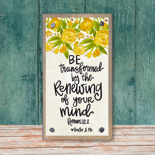 Be Transformed Driftwood Happy Block