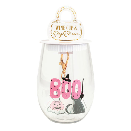 Halloween Wine Cup & Bag Charm Sets