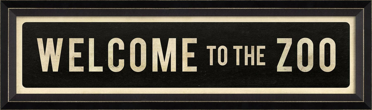 Welcome To The Zoo Wall Art