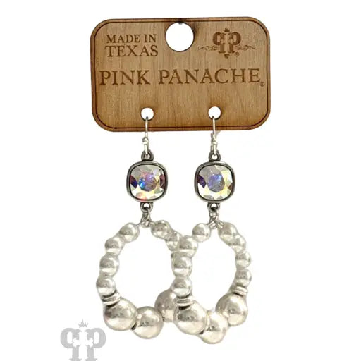 Pearl & Silver Bead Earrings