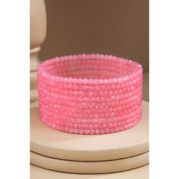 10 Piece Beaded Stackable Boho Bracelet
