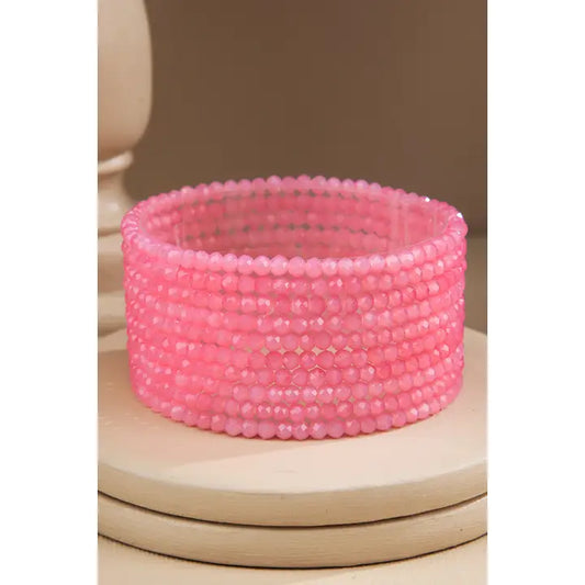 10 Piece Beaded Stackable Boho Bracelet