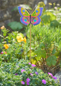 Folk Metal Butterfly Garden Stake