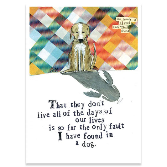 A Good and Perfect Friend Pet Sympathy Card