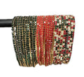 Christmas Rhinestone Stretch Stacker Bracelets