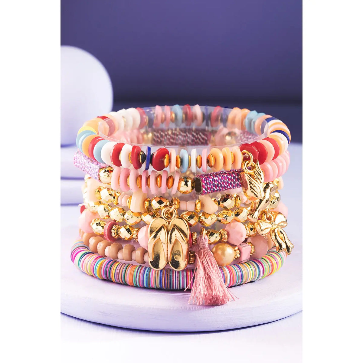 7 Layered Stacked Bracelet Set
