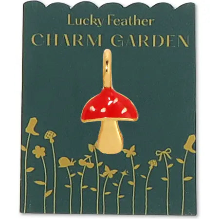 Charm Garden - Gold Mushroom Charm