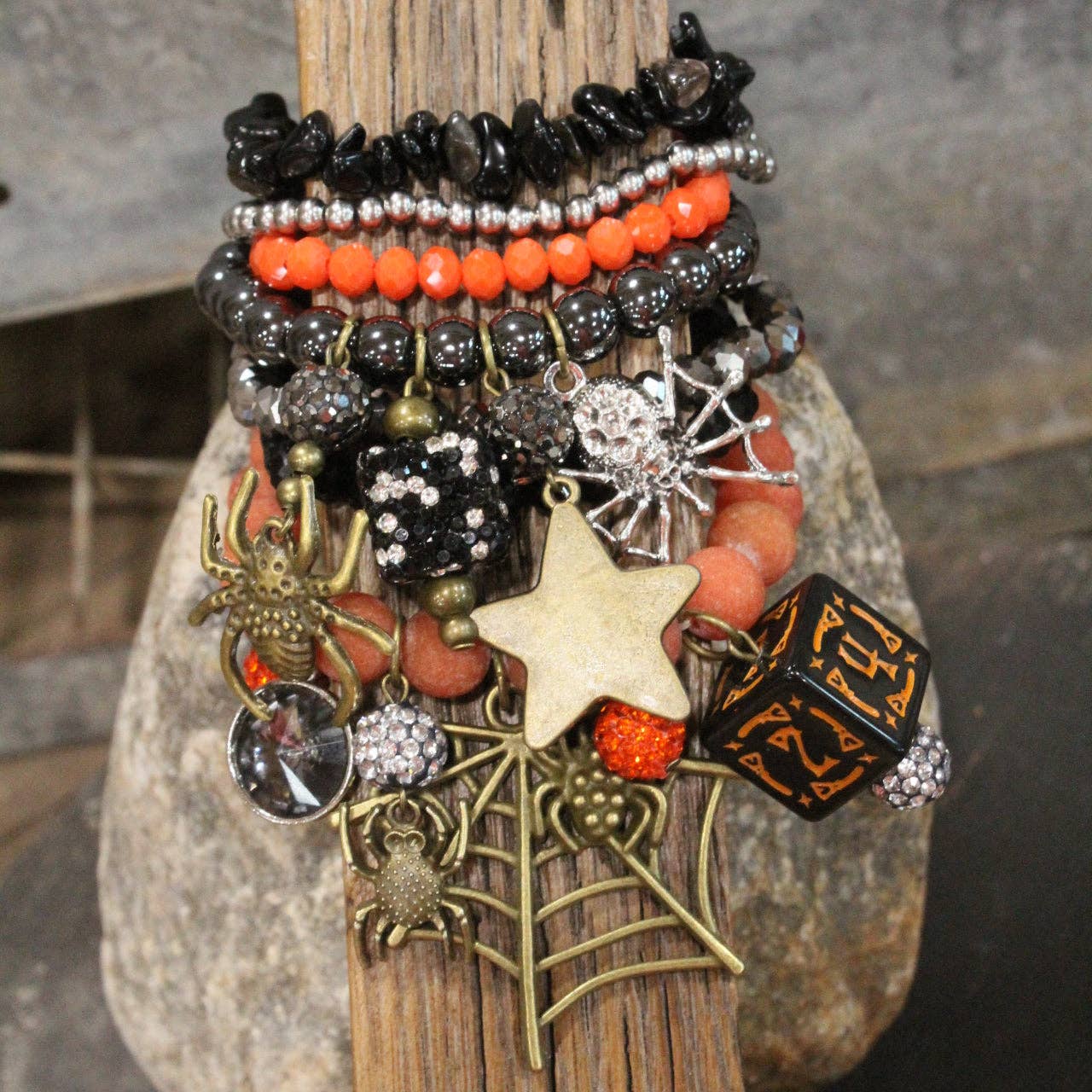 Creepy Crawly Spider Bracelet Set