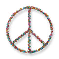 Multi Peace Sign Hanging Decor
