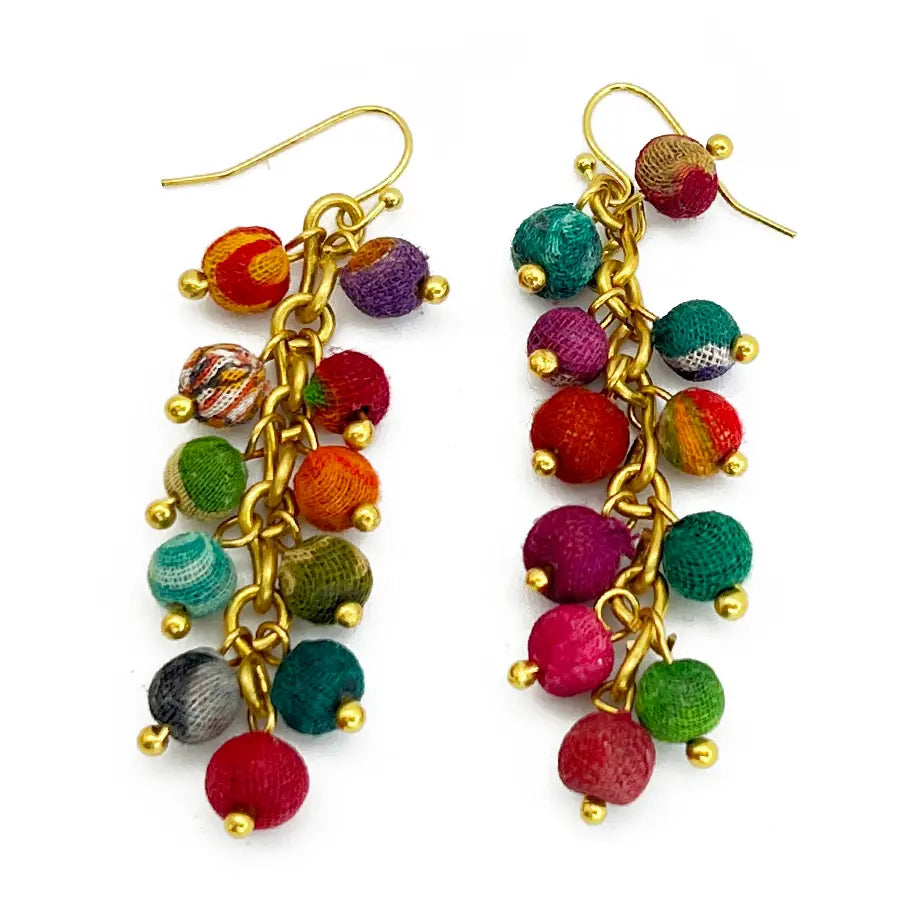 Aasha Waterfall Beaded Earrings
