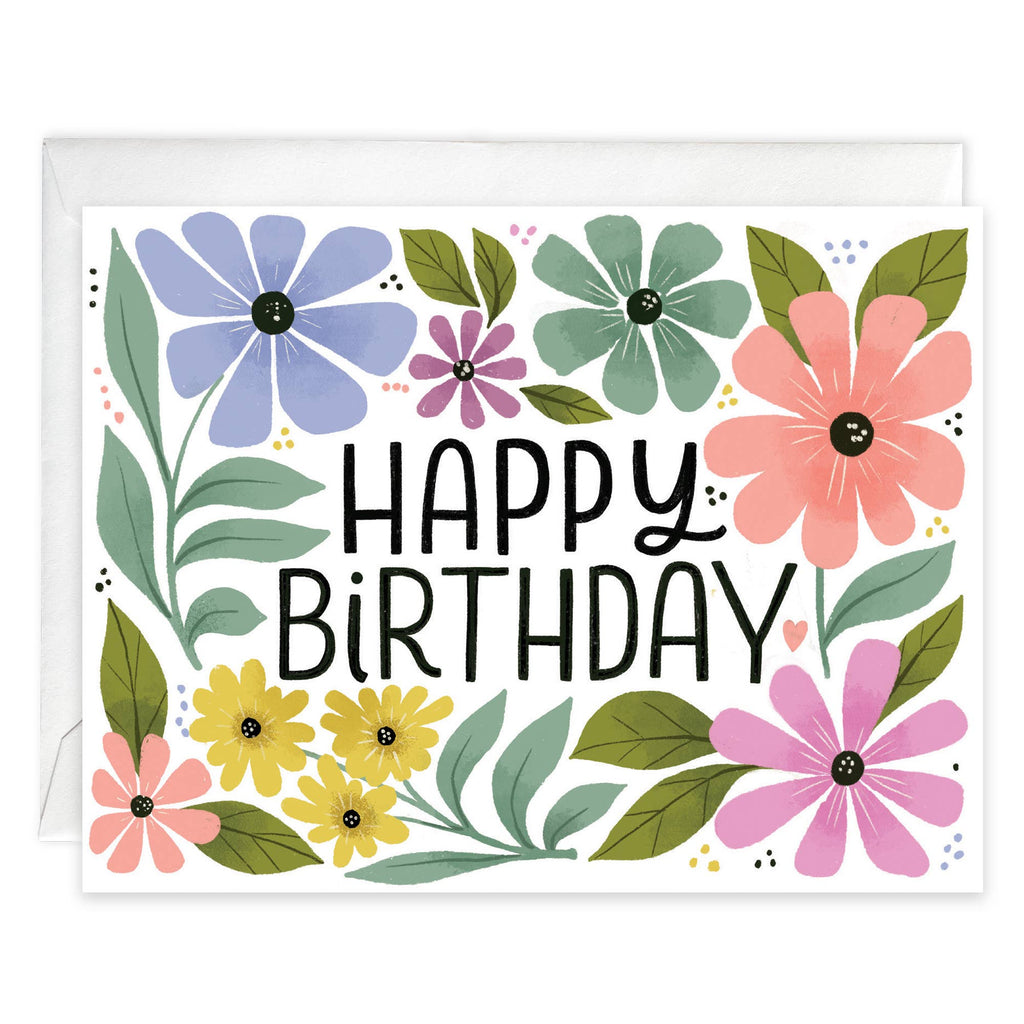 Happy Posies Birthday Card
