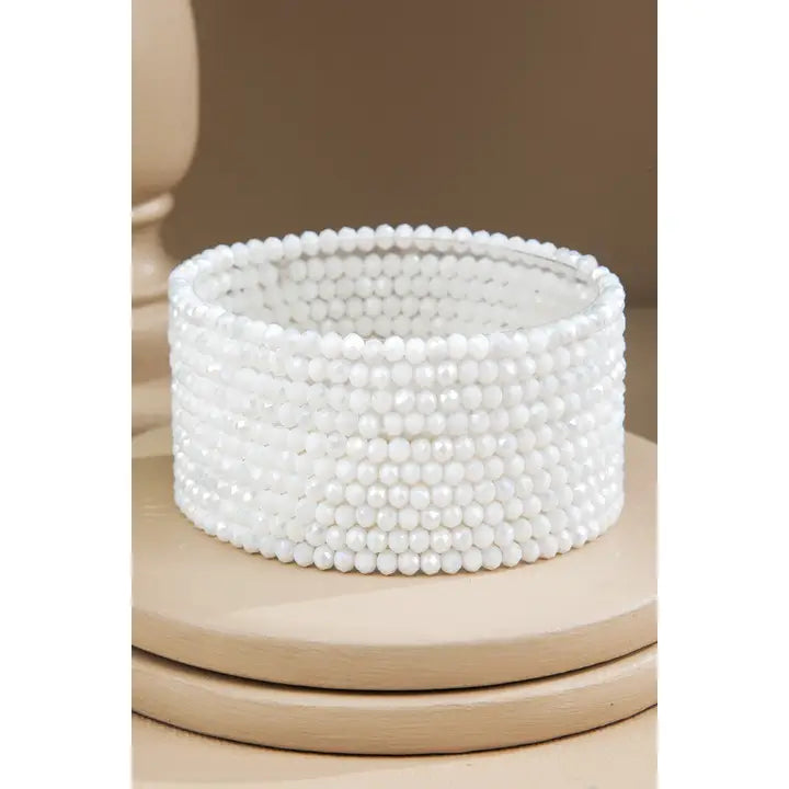 10 Piece Beaded Stackable Boho Bracelet