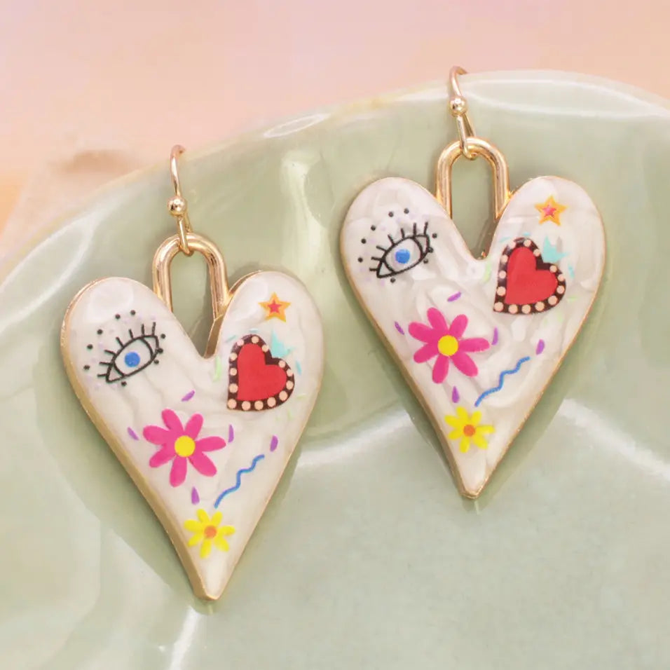 Iconic Looks Gold Heart Icon Earrings