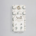 Moon/Turquoise/Silver Stud Trio Ear Jacket Set
