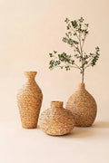 Natural Seagrass Vessel Vases