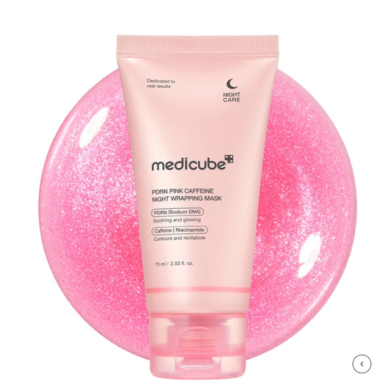Medicube Pdrn Pink Caffeine Overnight Wrapping Mask