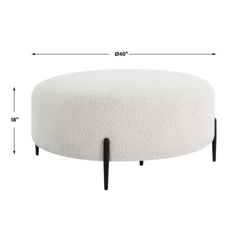 Arles Large Ottoman, White