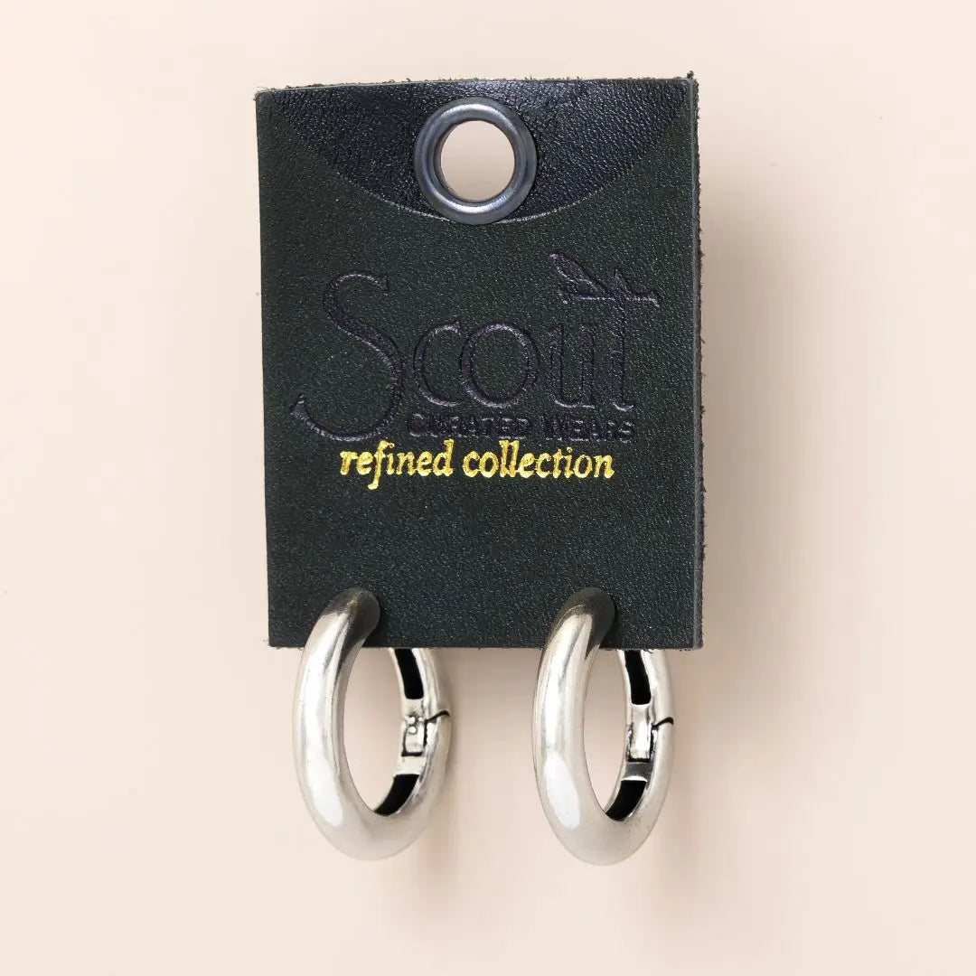 Refined Earring Collection - Stellar Hoop/Sterling Silver
