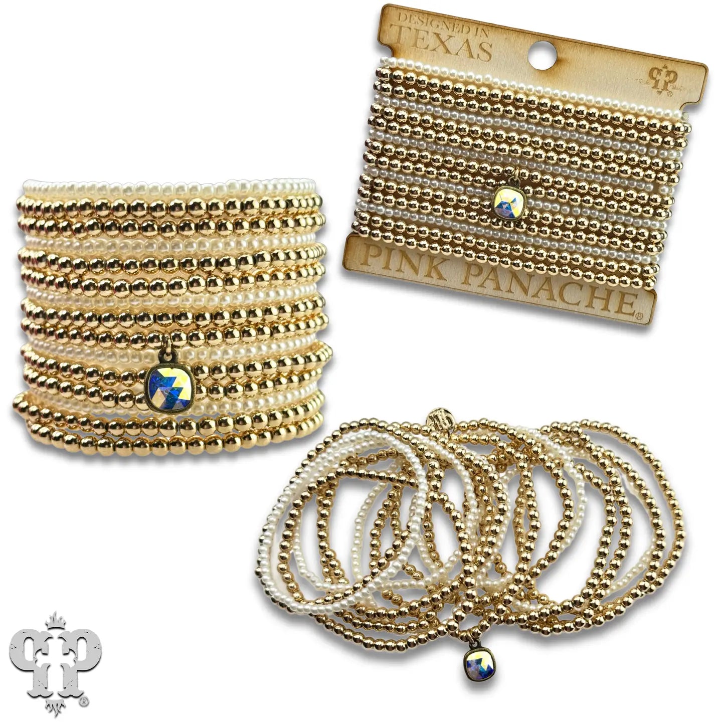 Austrian Crystal Pearl Bead Bracelet