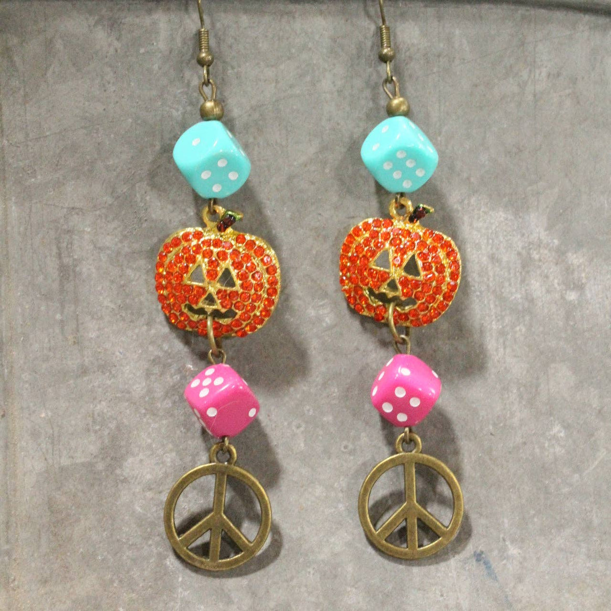 Pumpkin Season Dangle Earrings