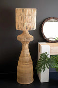 Rattan Floor Lamp with Shade