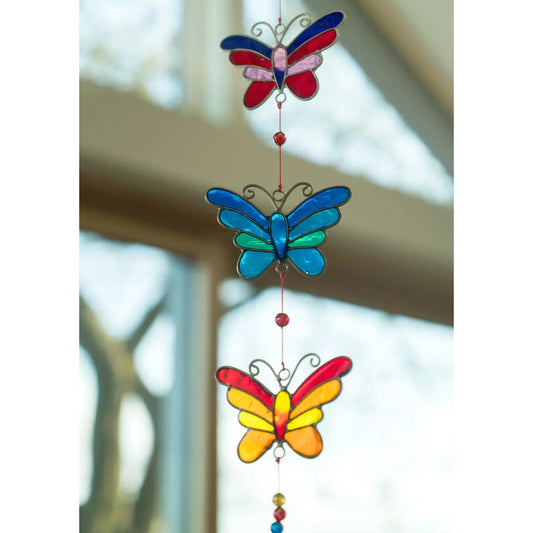 String of 3 Butterflies Suncatcher
