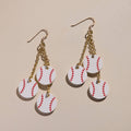 Slugger Baseball Dangle Earrings