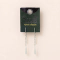 Refined Earring Collection - Teardrop Threader/Silver