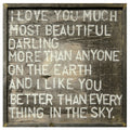 I Love You Much Art Print
