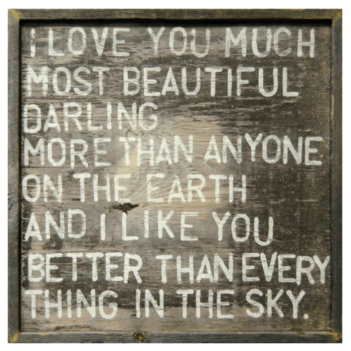 I Love You Much Art Print