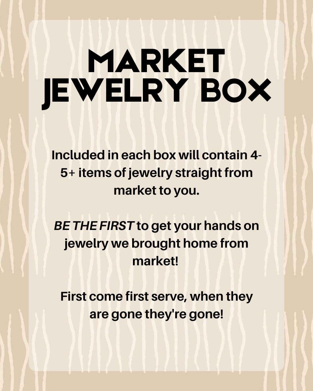 2026 Market Jewelry Box
