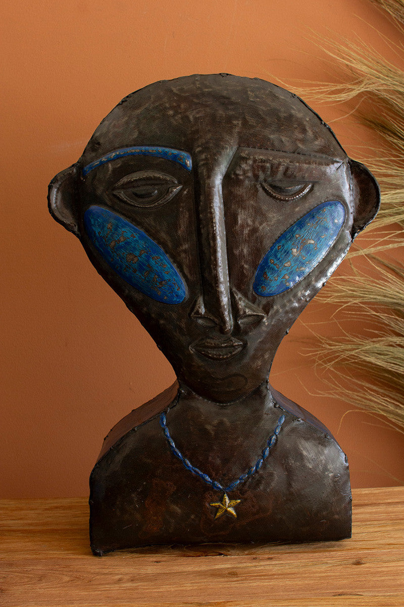 Hammered Painted People Tabletop Sculptures