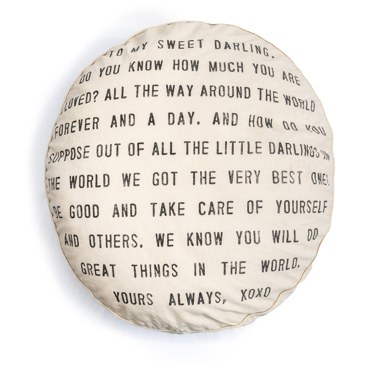 To My Sweet Darling Pouf