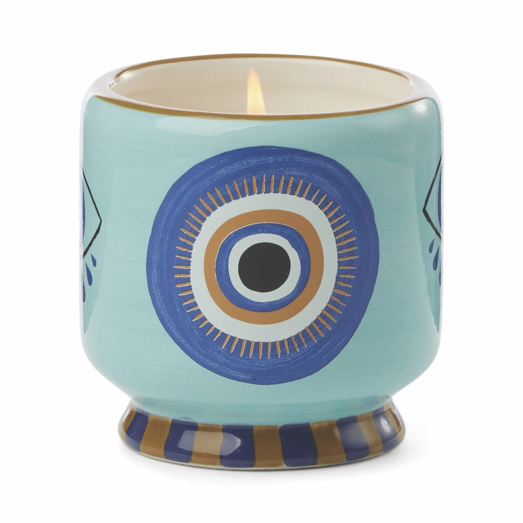 A Dobo Handpainted "Eye" Ceramic Candle - Incense & Smoke