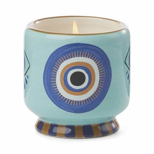 A Dobo Handpainted "Eye" Ceramic Candle - Incense & Smoke
