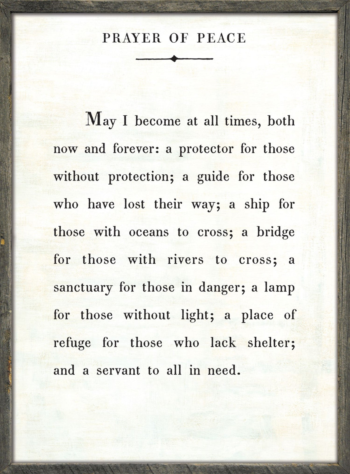 Prayer of Peace Art