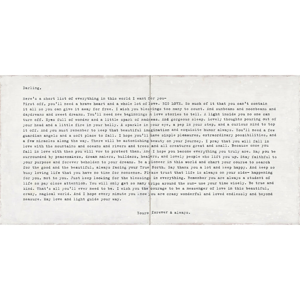 Camp Letter Art Print