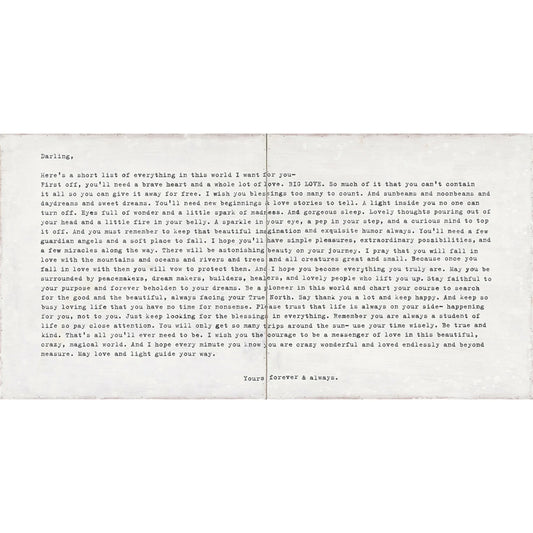 Camp Letter Art Print