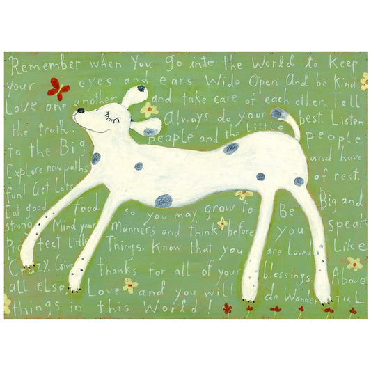 Girl Dog Art Print