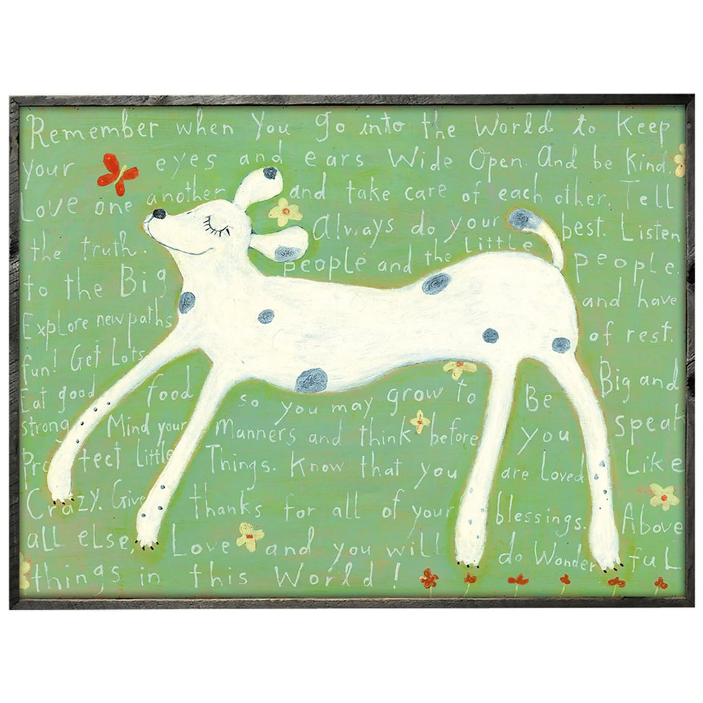 Girl Dog Art Print