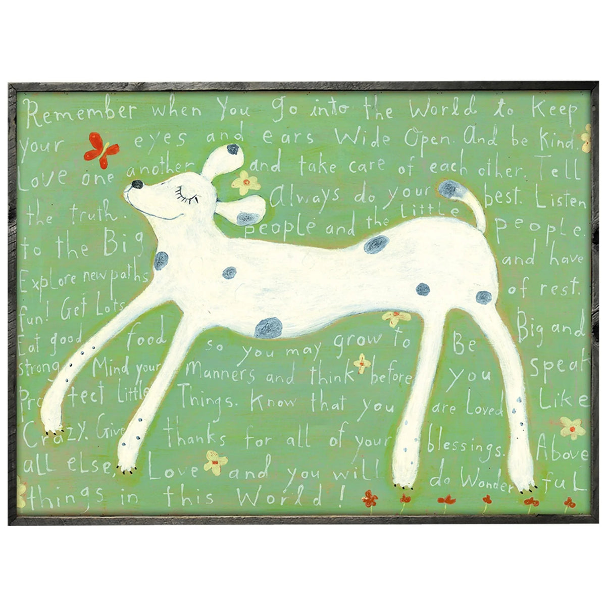 Girl Dog Art Print