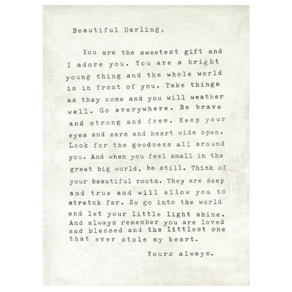 Letter for Sophie Art Print