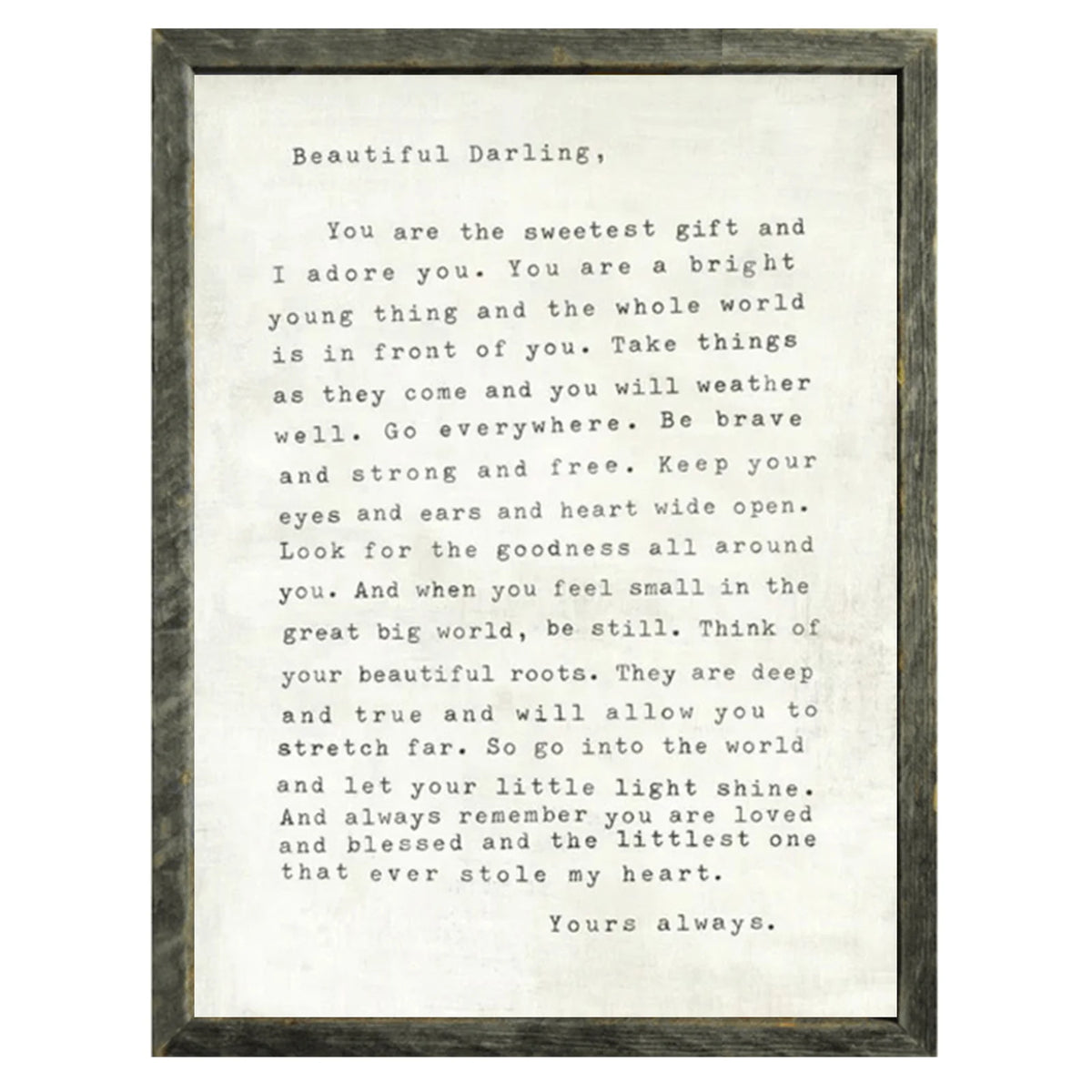 Letter for Sophie Art Print