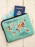 Travel Document Pouch - Too Big To Stay In One Place