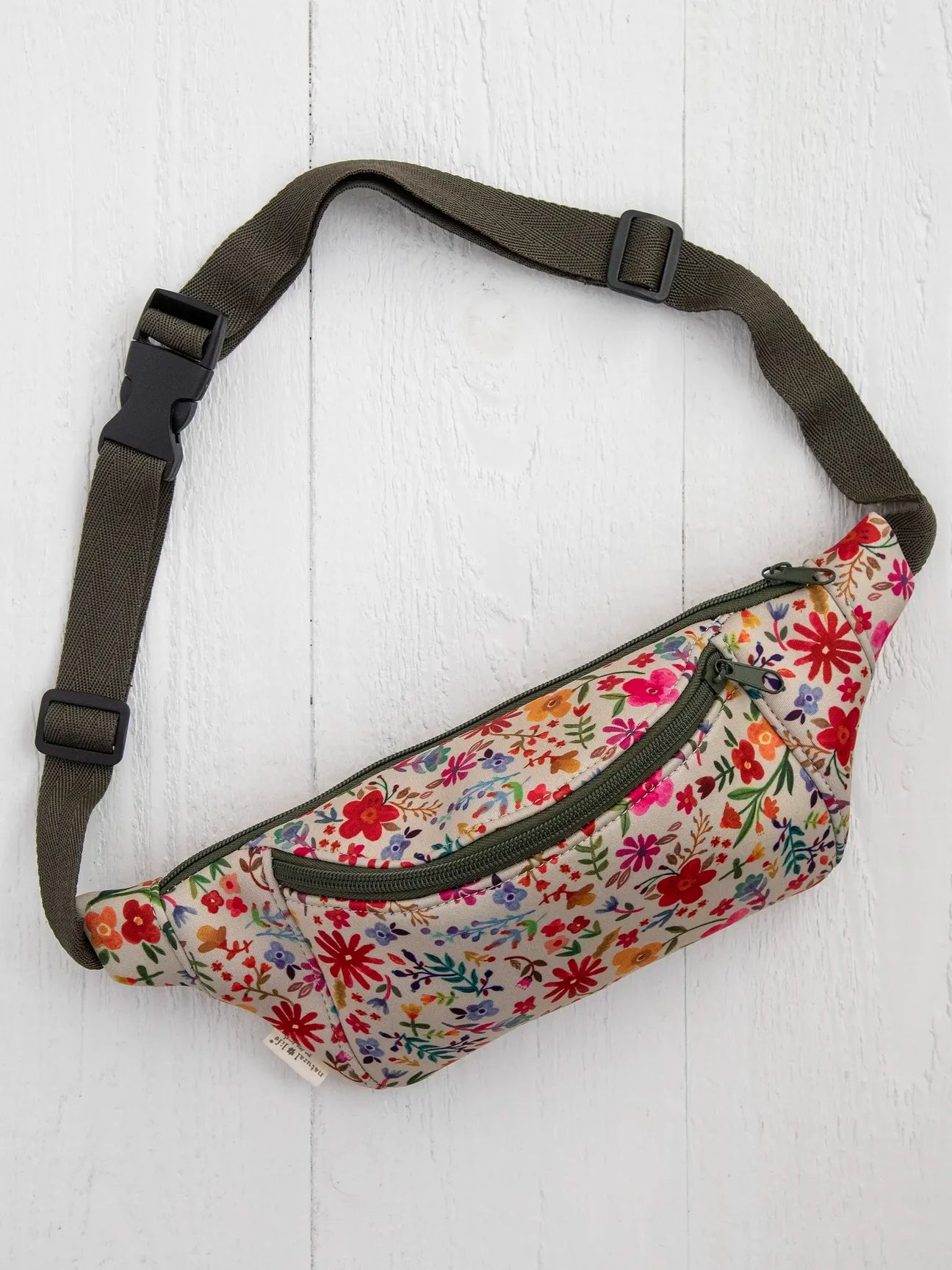 Go Anywhere Fanny Pack - Pink Red Mustard