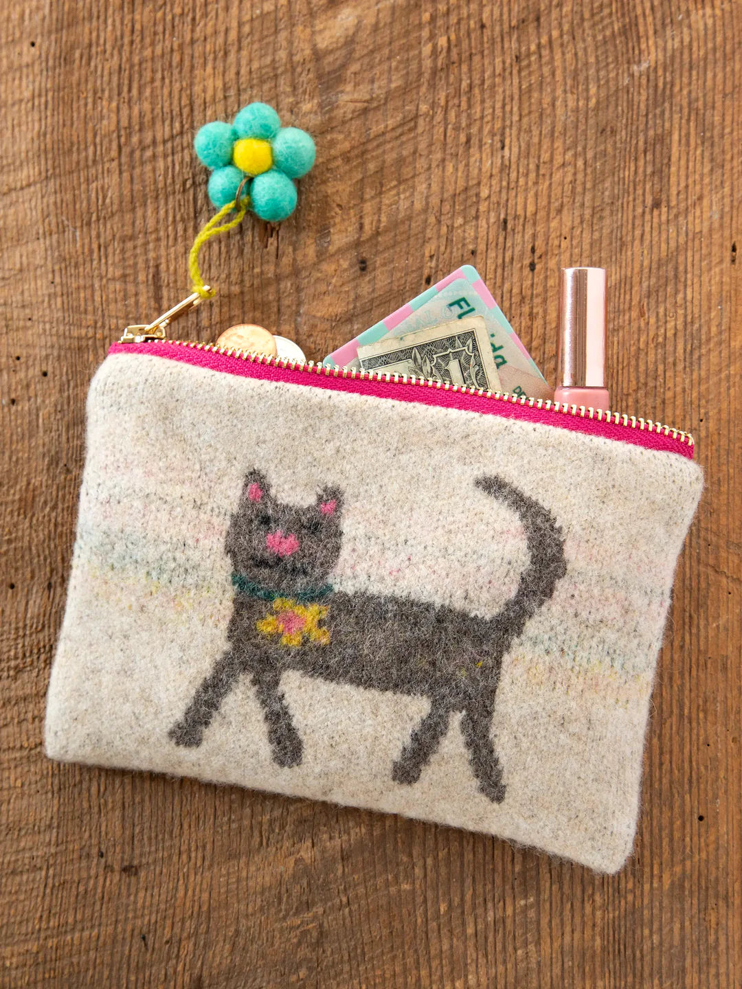 Intarsia Sweater Pouch