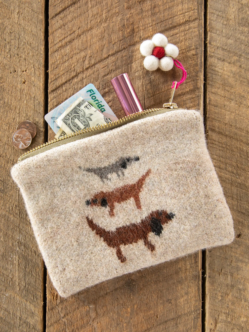 Intarsia Sweater Pouch