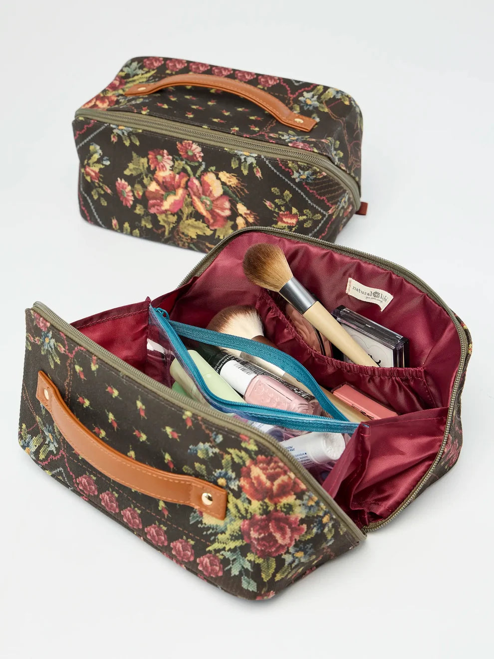 Travel Cosmetic Organizer - Crafted Bouquets Chocolate